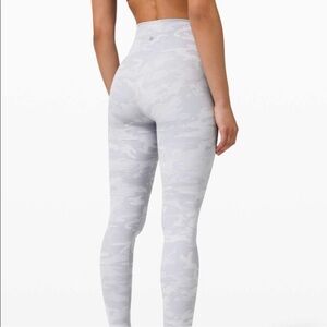 Lululemon Gray Camo Leggings Full Length 28”